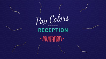 Pop Colors Reception Invitation Video