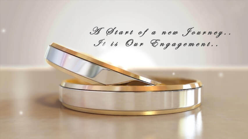 Rings Engagement Invitation Video