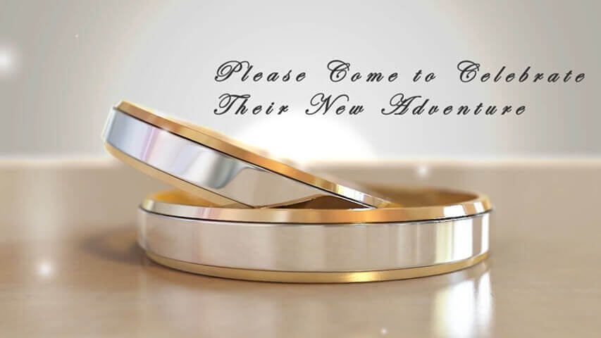 Rings Wedding Invitation Video