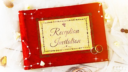 Shimmering Love Reception Invitation Video