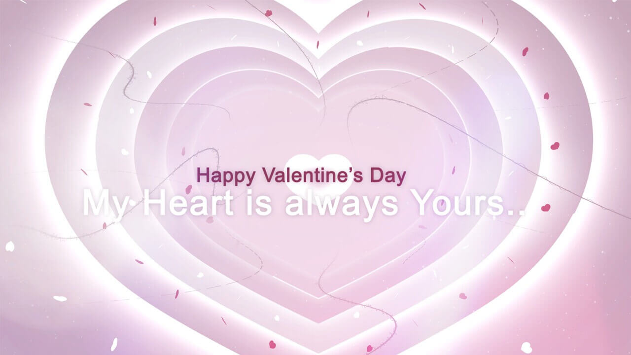 Flashing Hearts Video Invitation