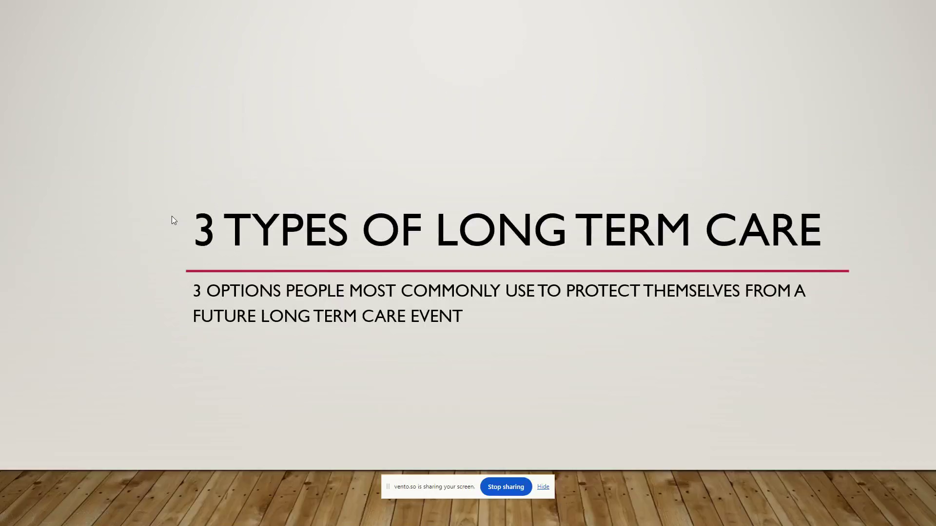 Traditional Long Term Care Insurance