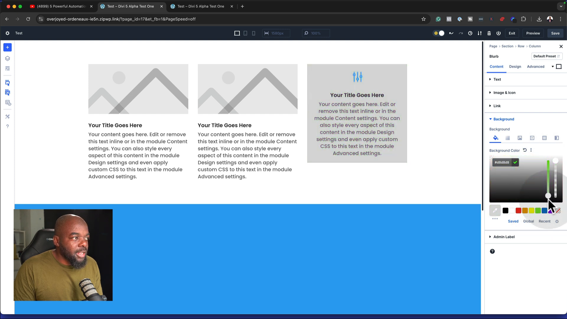Bruk av forhåndsinnstillinger og lag