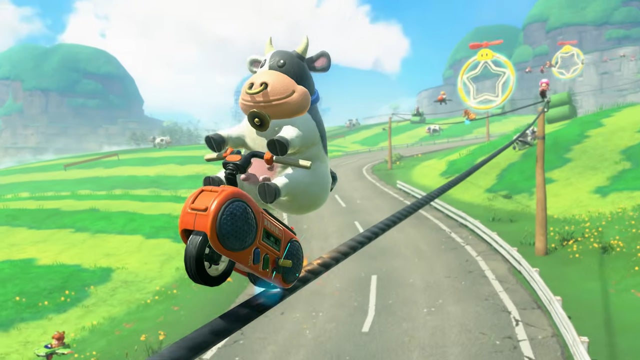 Moo-ve Over Mario: Cow Joins Kart Races!