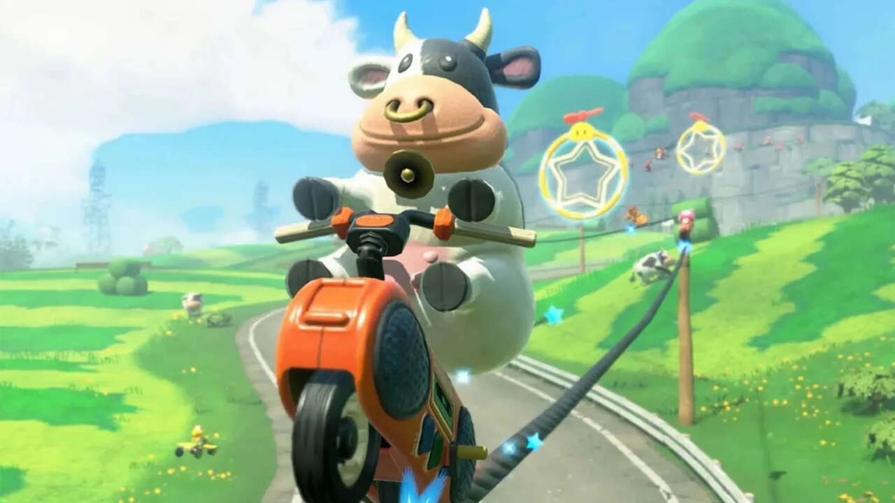 Cow Joins the Race in Mario Kart World!