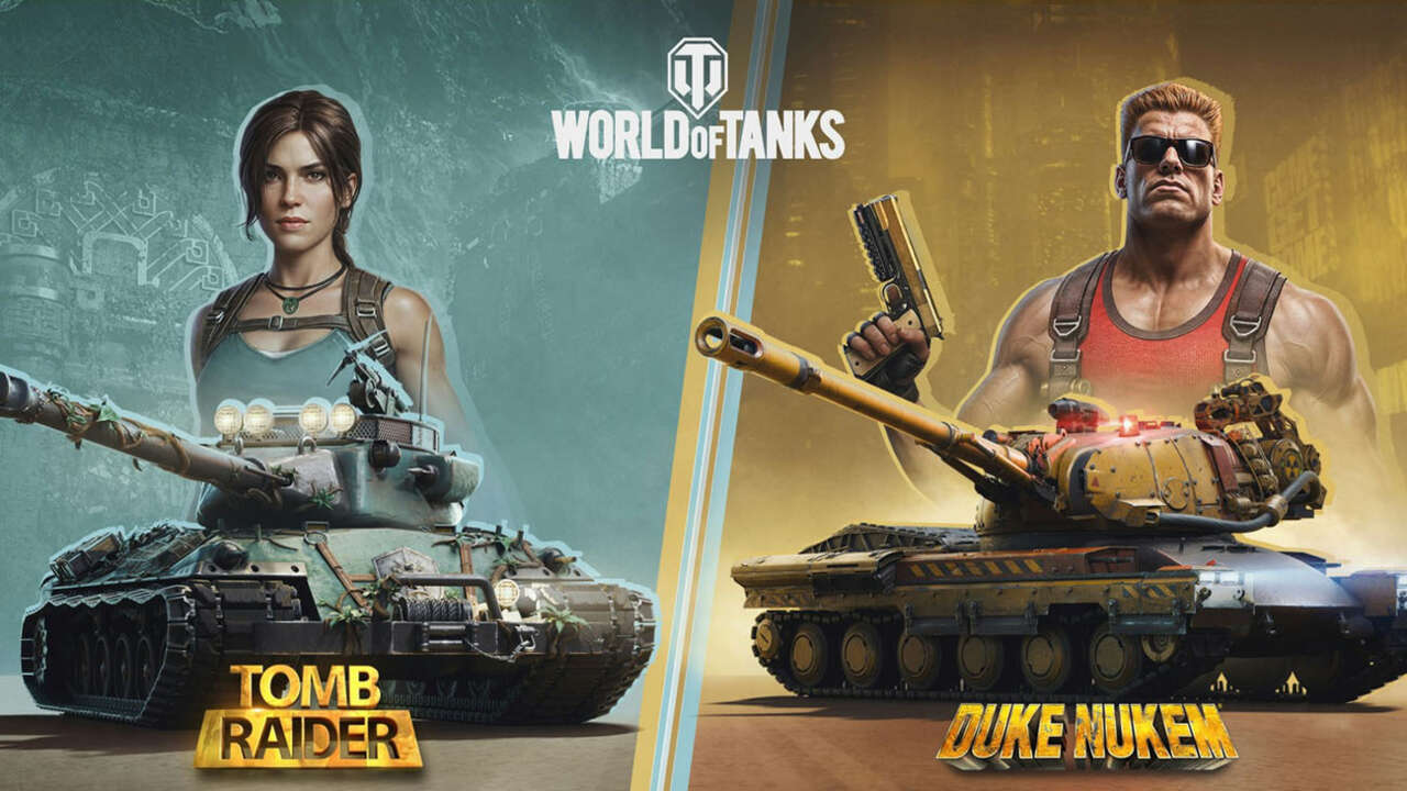 Duke Nukem & Lara Croft Storm World of Tanks