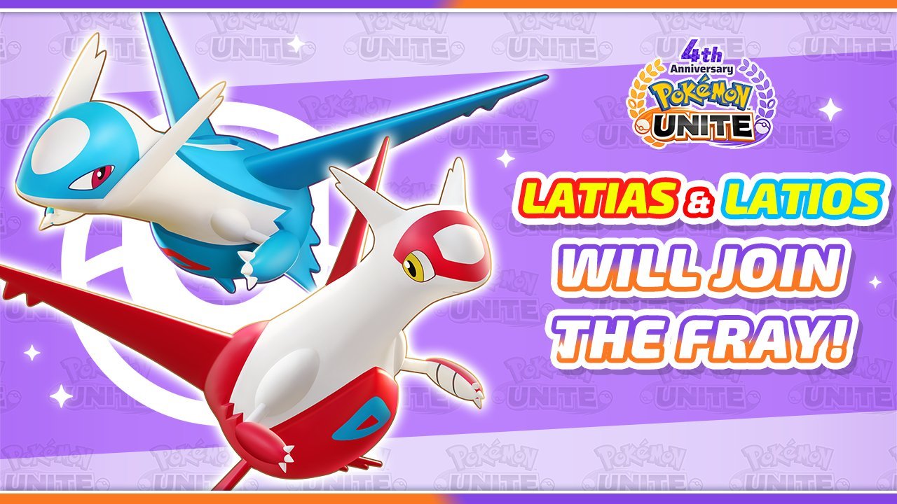 Latias and Latios Join Pokémon Unite this July!