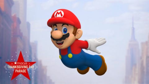 Mario Soars at Macy’s Parade for 40th Anniversary