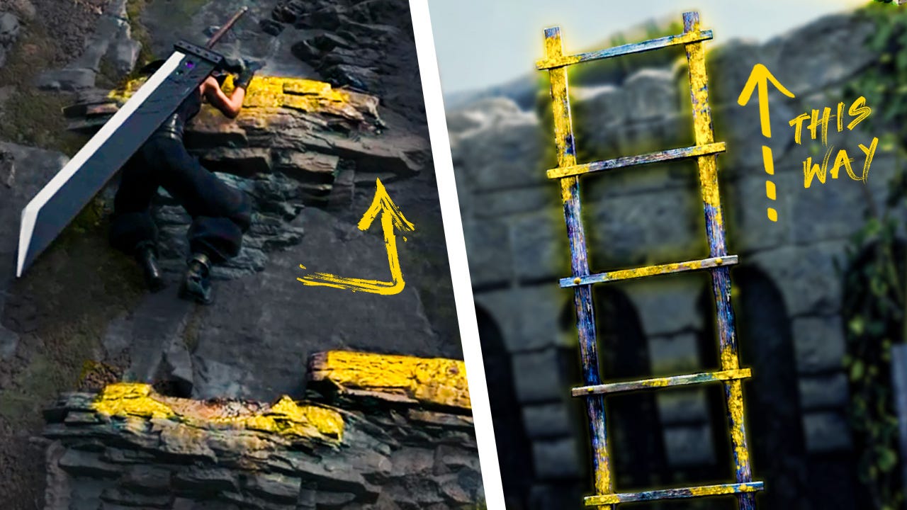 FF7 Rebirth Director Stands by Yellow Paint Guide