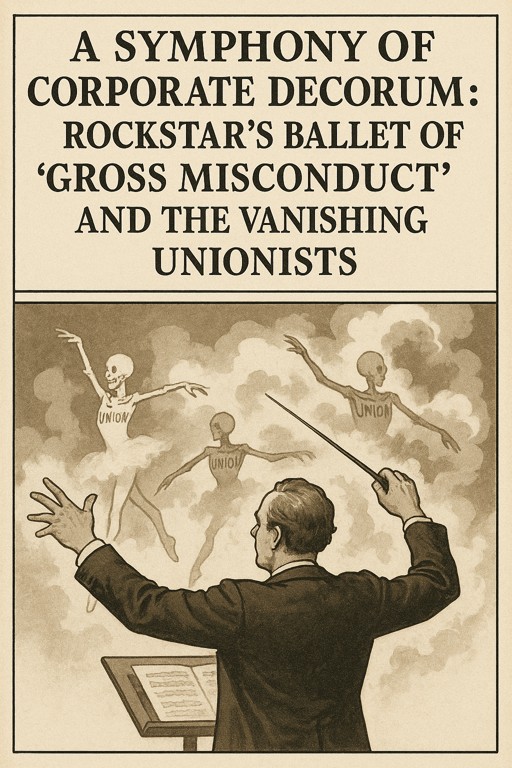 A Symphony of Corporate Decorum: Rockstar’s Ballet of “Gross Misconduct” and the Vanishing Unionists