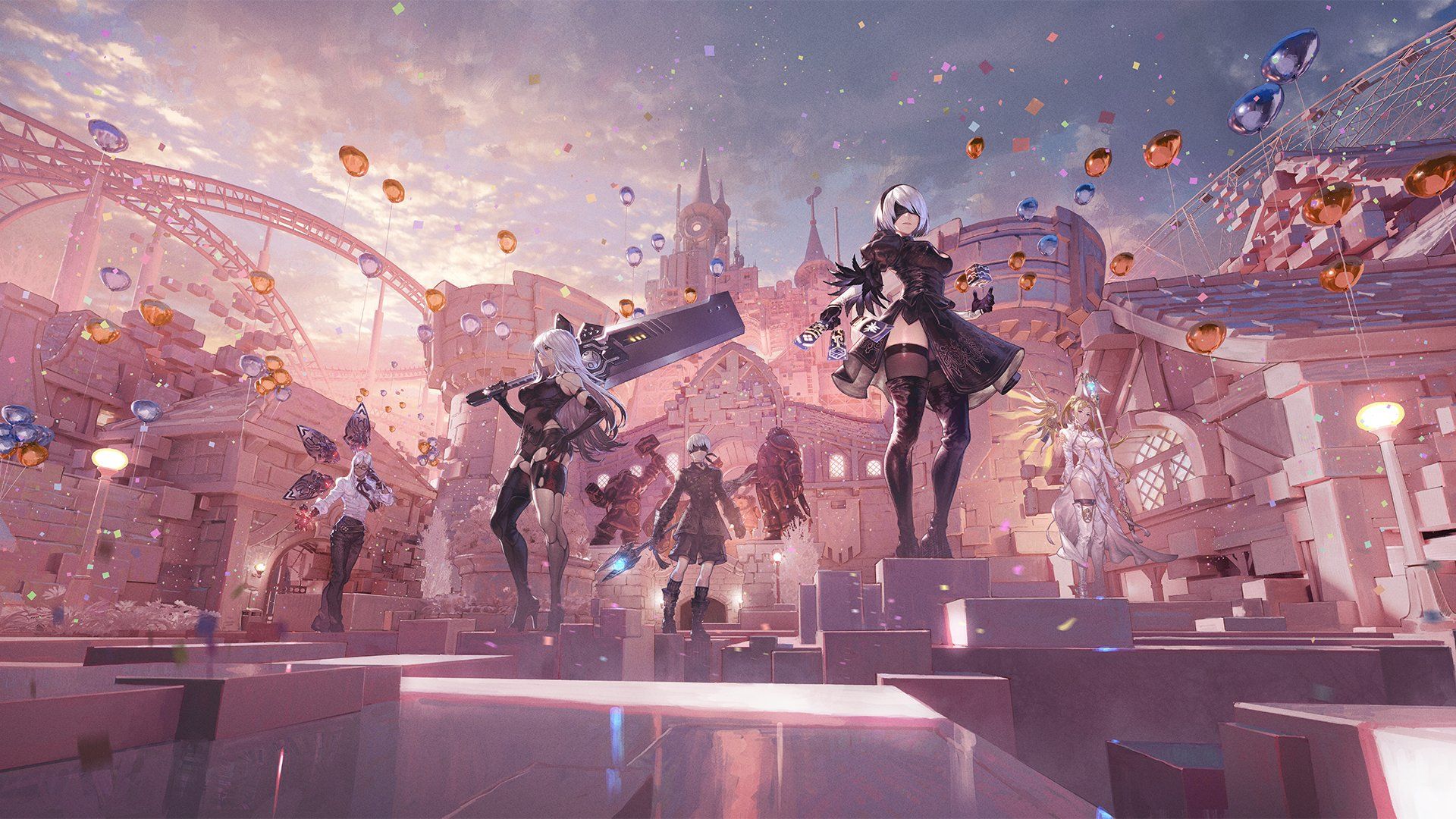 Overwatch and Nier: Automata Join Forces