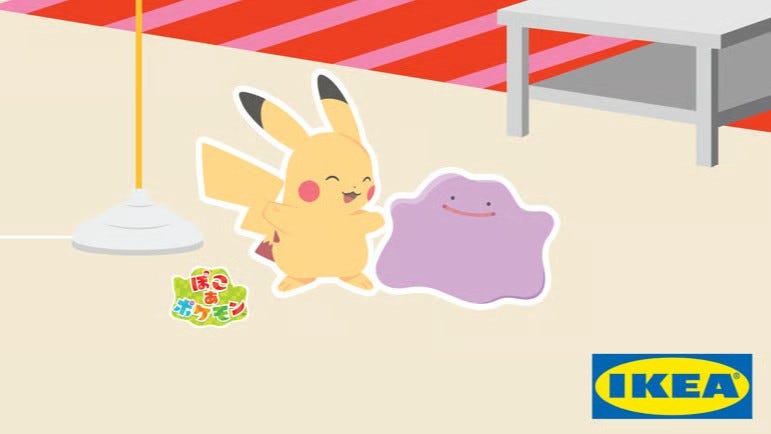 Pokémon Pokopia Teams Up with IKEA