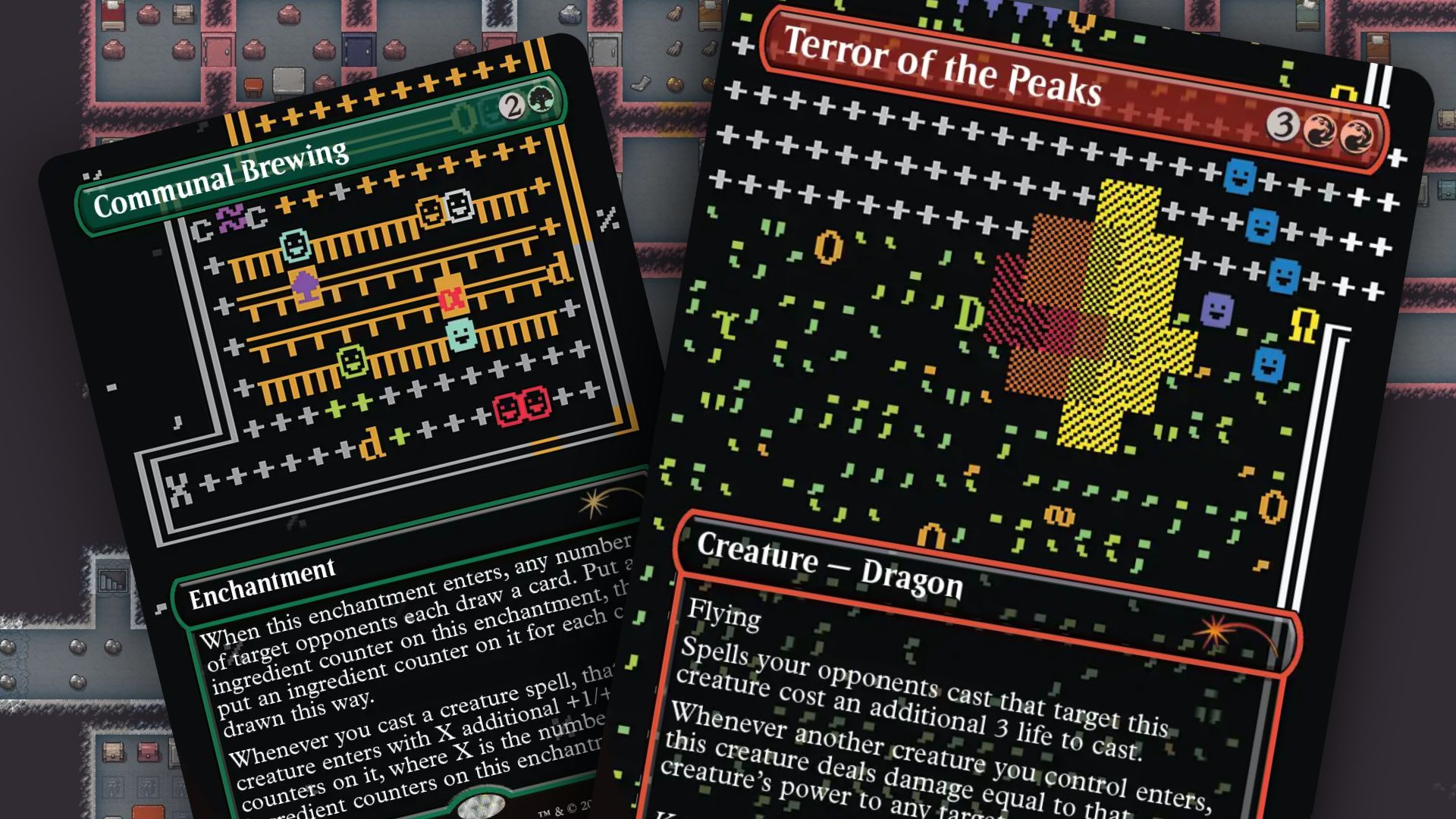 MTG and Dwarf Fortress Team Up with ASCII Art