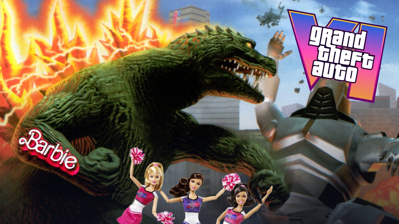 Godzilla and Barbie Challenge GTA 6 This November