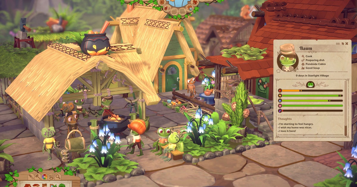 Croakwood: Chill Frog Townbuilder Arrives Soon