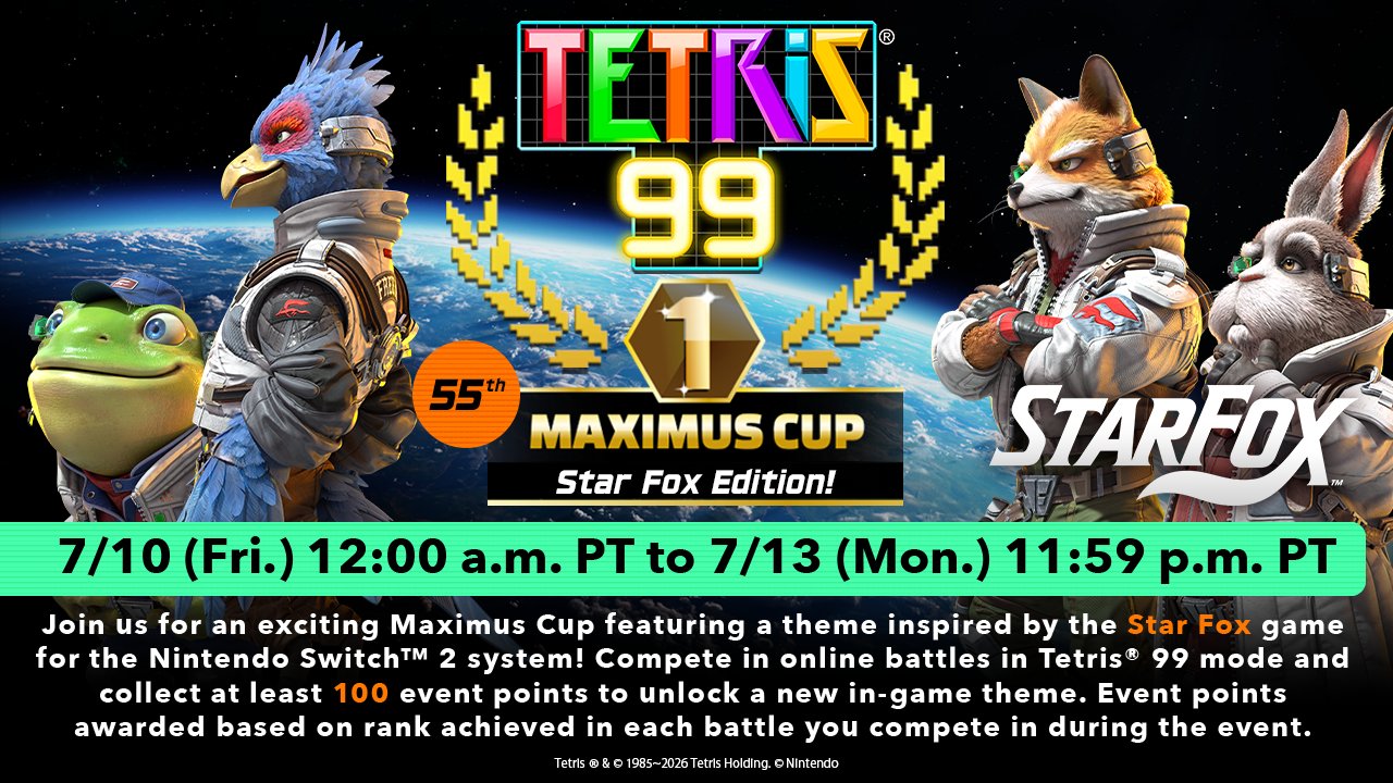 Star Fox Theme Coming to Tetris 99 Event