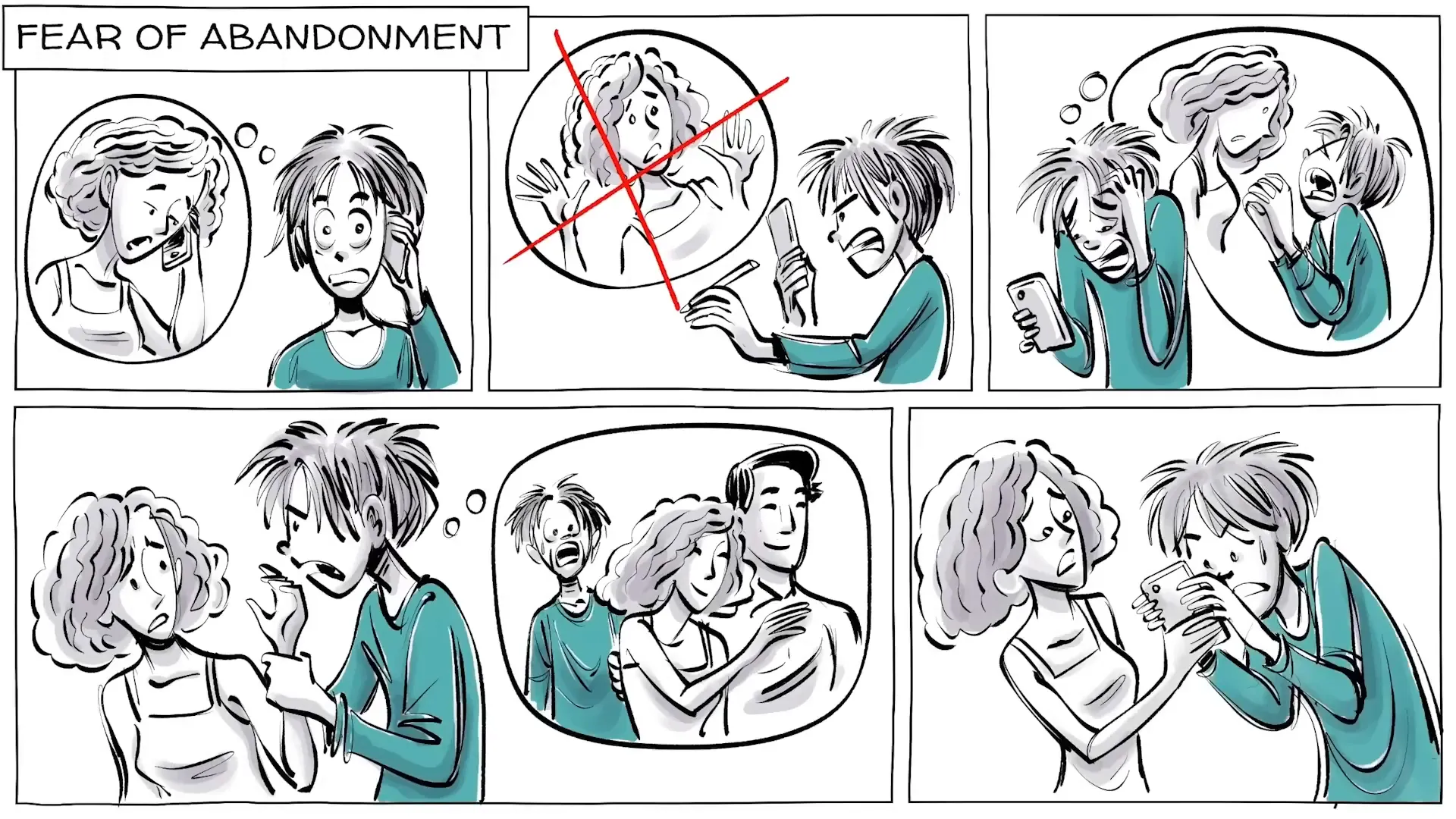 Alex's intense fear of abandonment