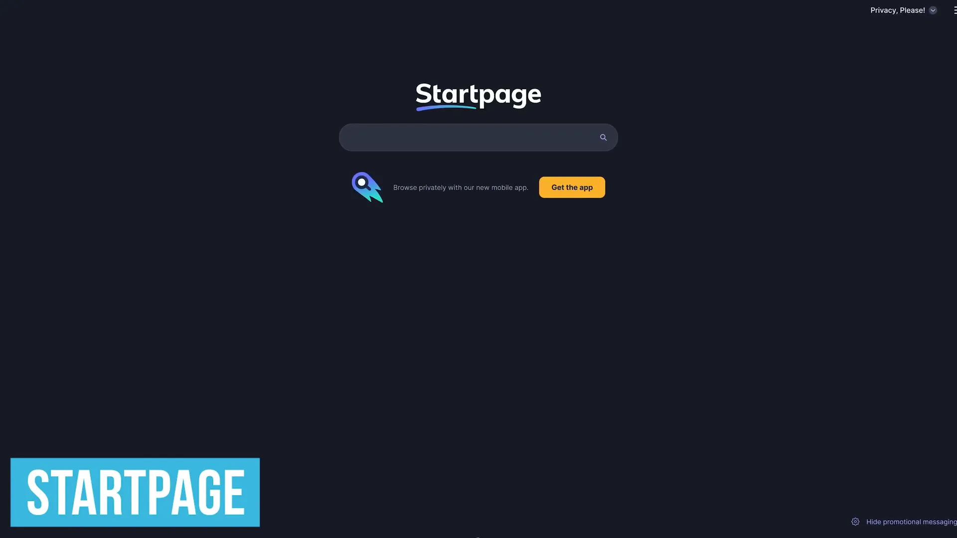 Startpage search engine