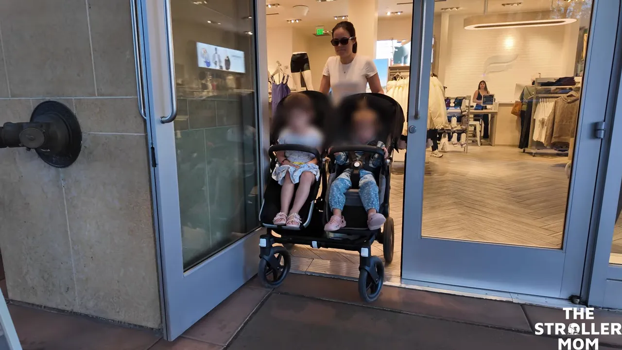 Bugaboo Donkey going through doorway