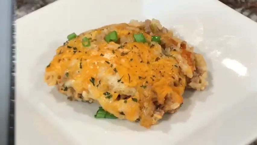 Final presentation of the casserole