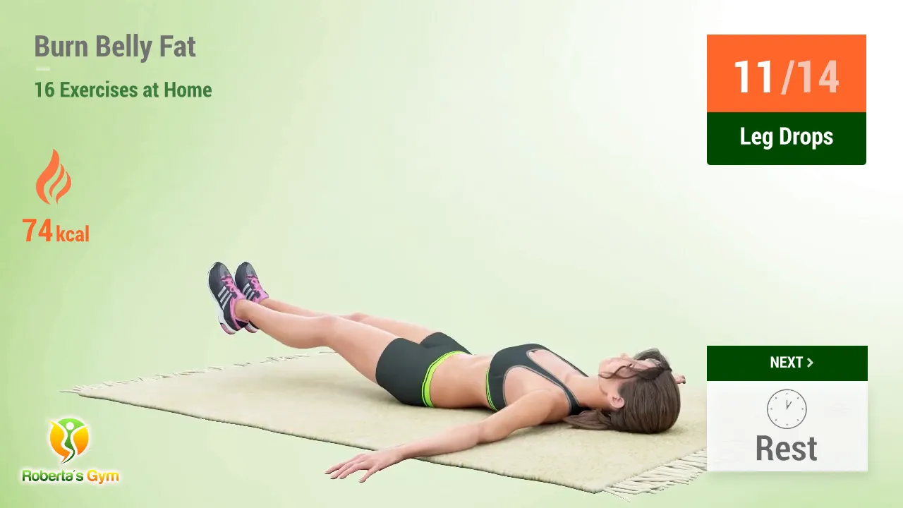 Burn Belly Fat Exercises: Your Ultimate Guide to Home Workouts 15 Leg drops exercise
