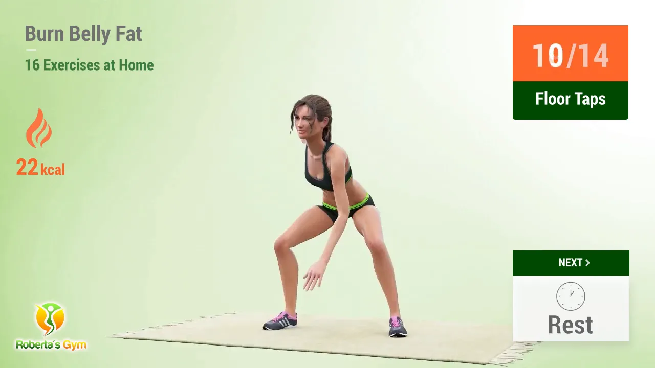 Burn Belly Fat Exercises: Your Ultimate Guide to Home Workouts 8 Floor taps demonstration