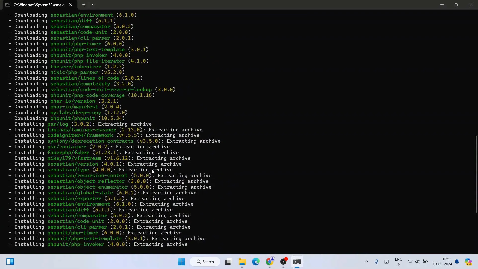 Install CodeIgniter on Windows: A Step-by-Step Guide 5 Installing CodeIgniter using Composer