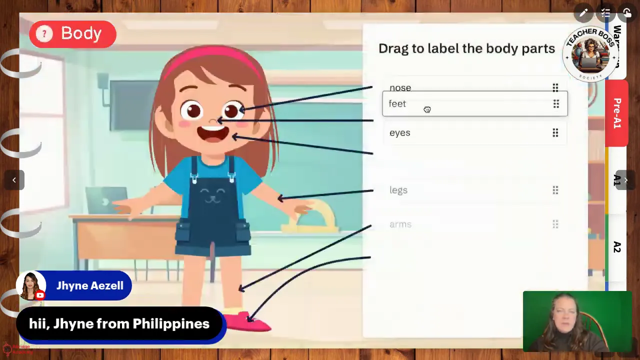 Cambridge Academy interactive features