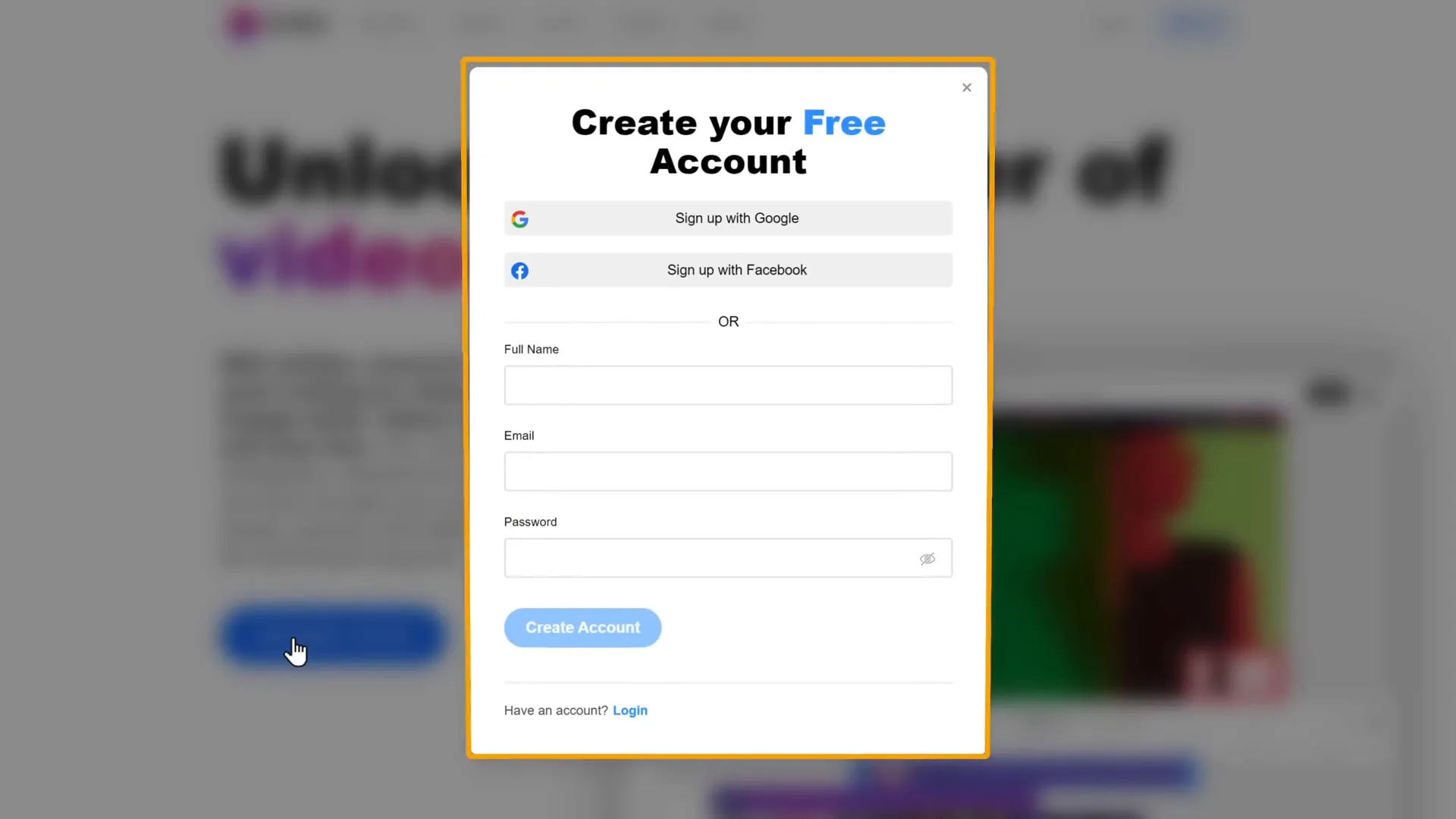 Creating your account to get ready for Video Ads