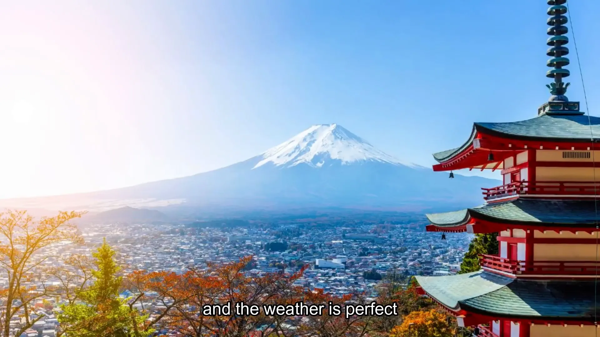 Scenic view of Japan in mid-April