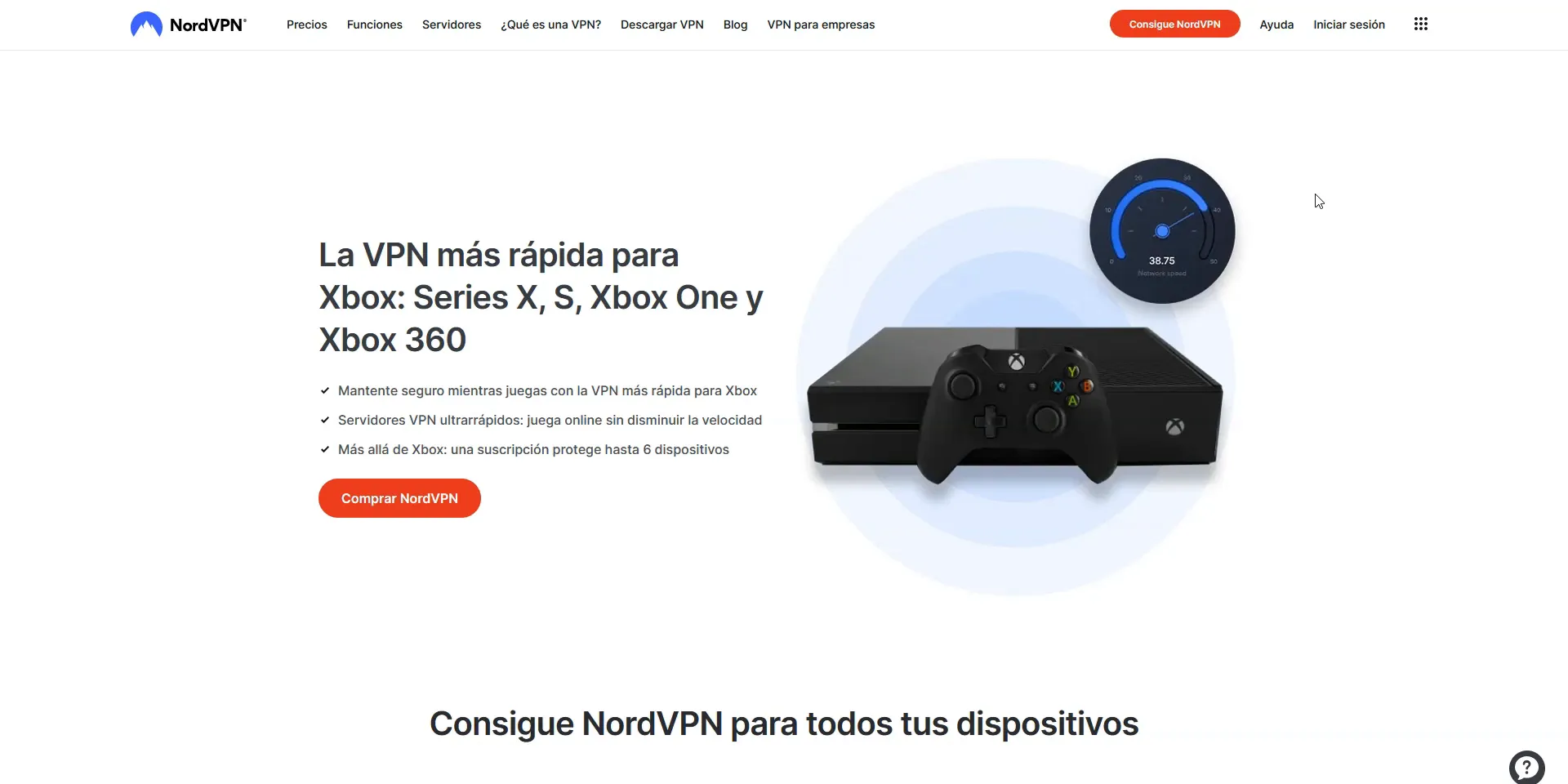 Tabla comparativa de características de las VPNs