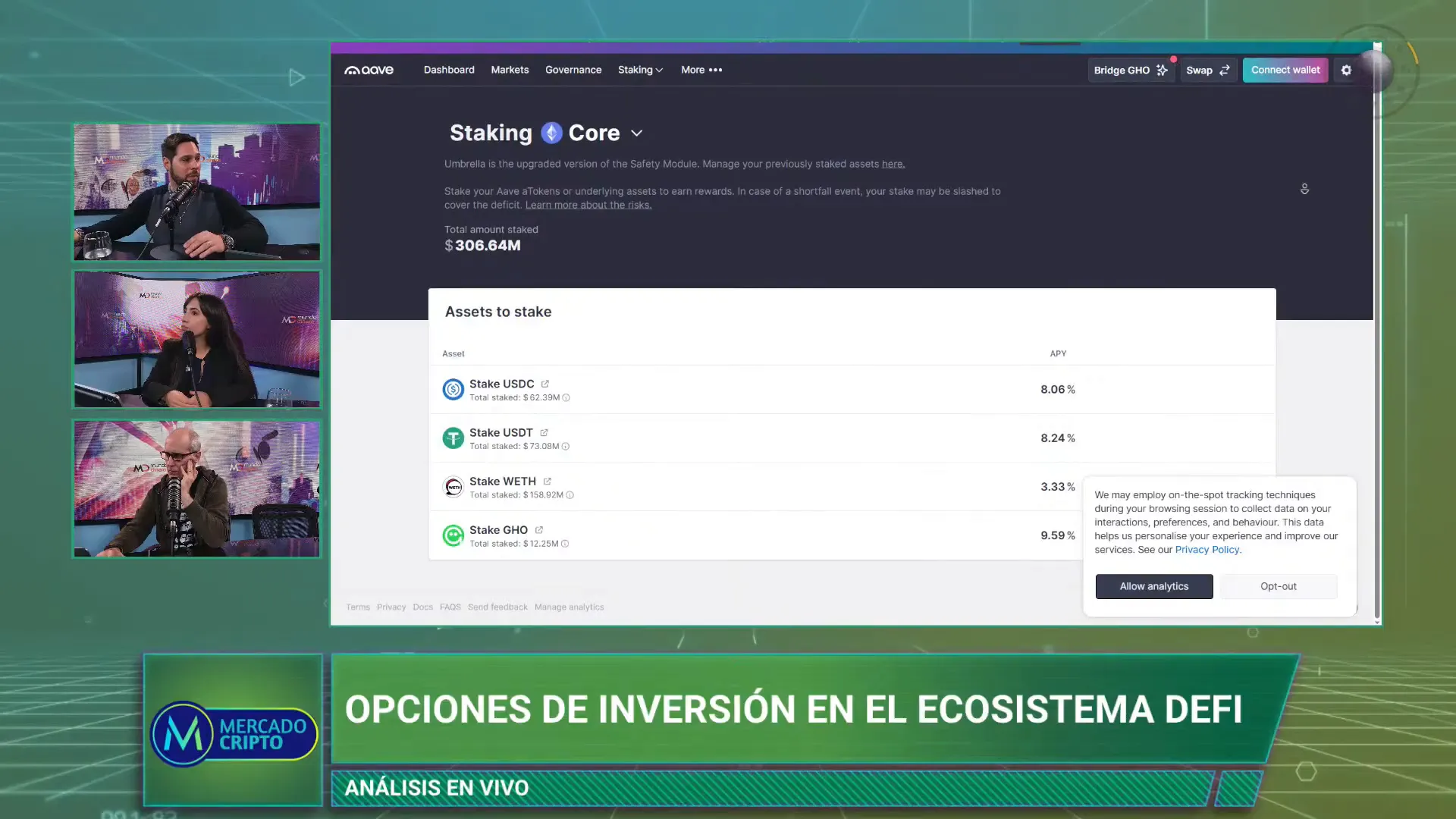 Interfaz de DEX mostrando intercambio y clculo de fees