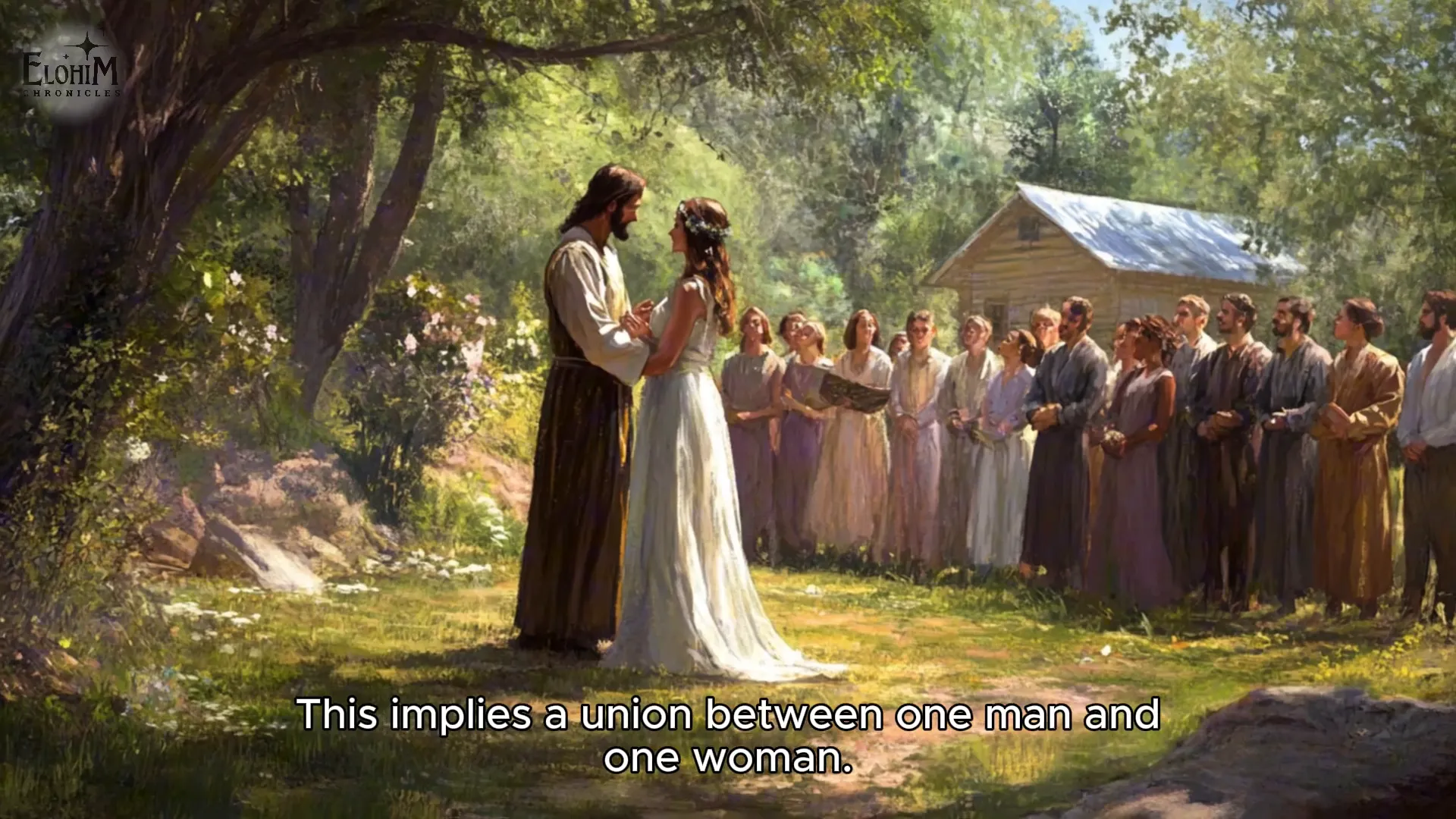 Jesus teaching about marriage