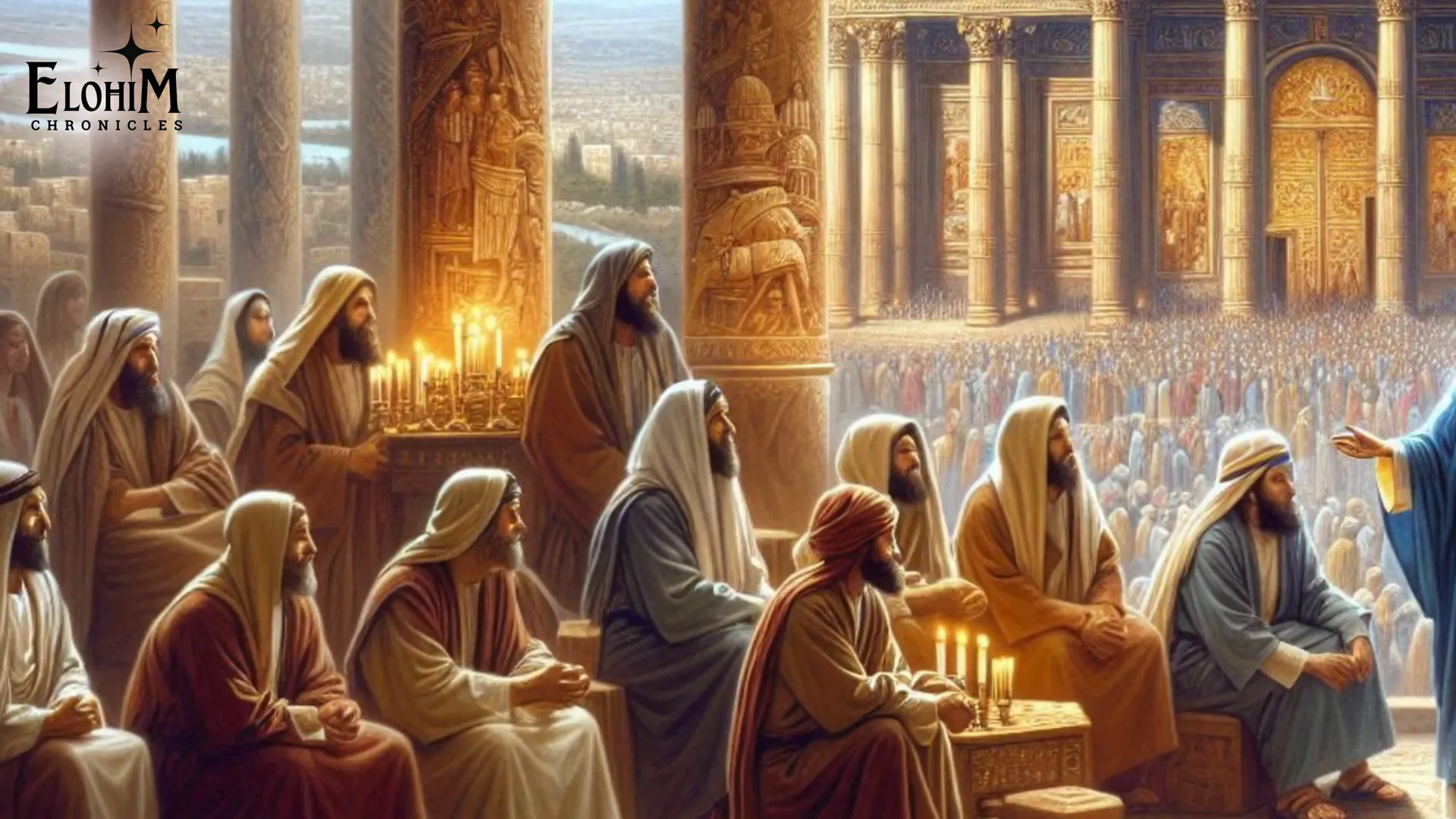 Jesus speaks about the Temple