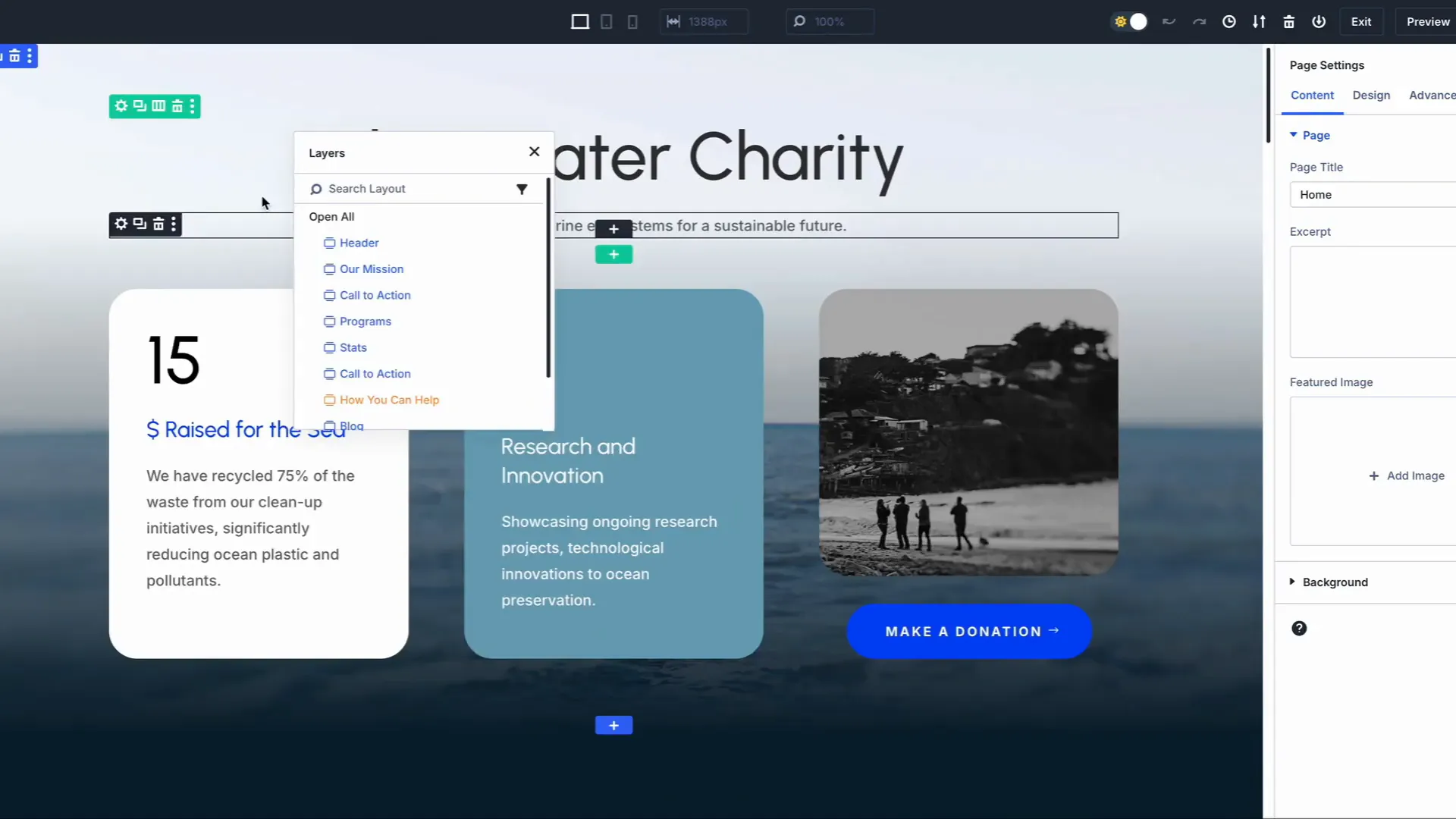 Démonstration de la courbe d'apprentissage dans Divi 5