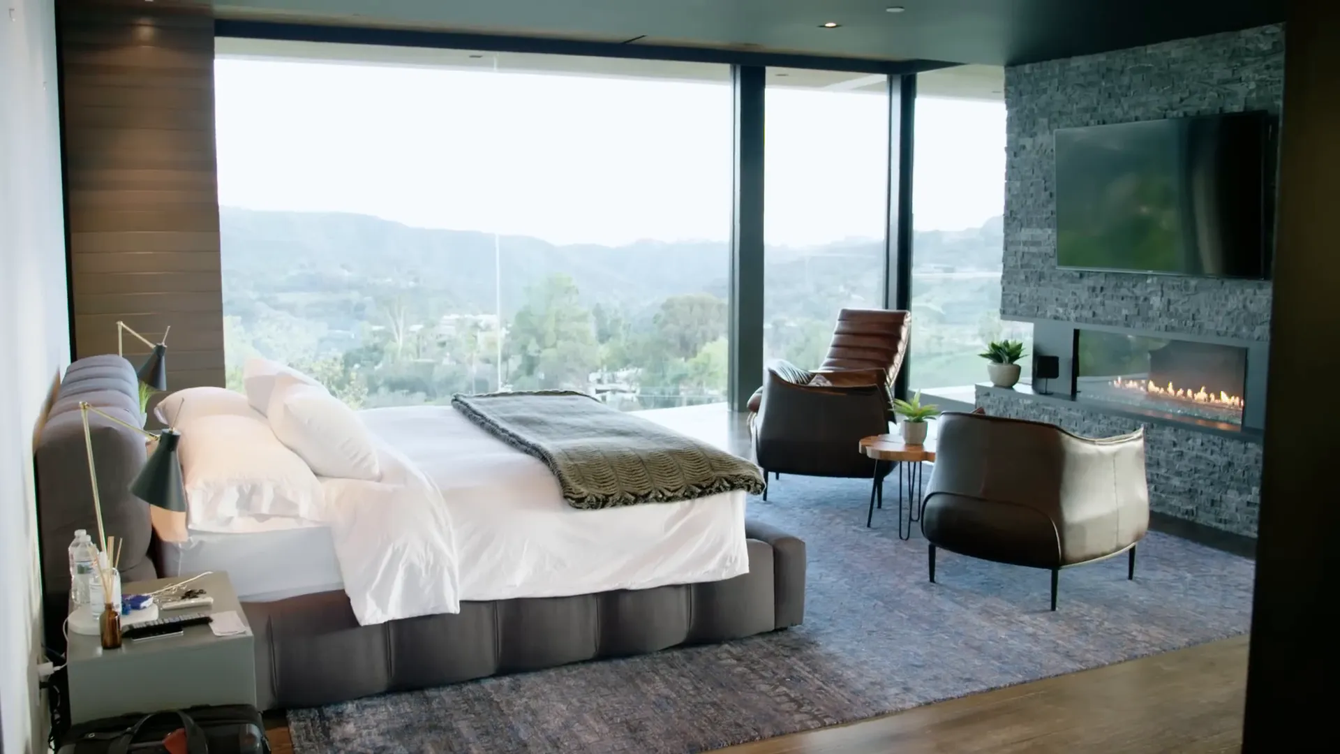 Zedd in his master bedroom