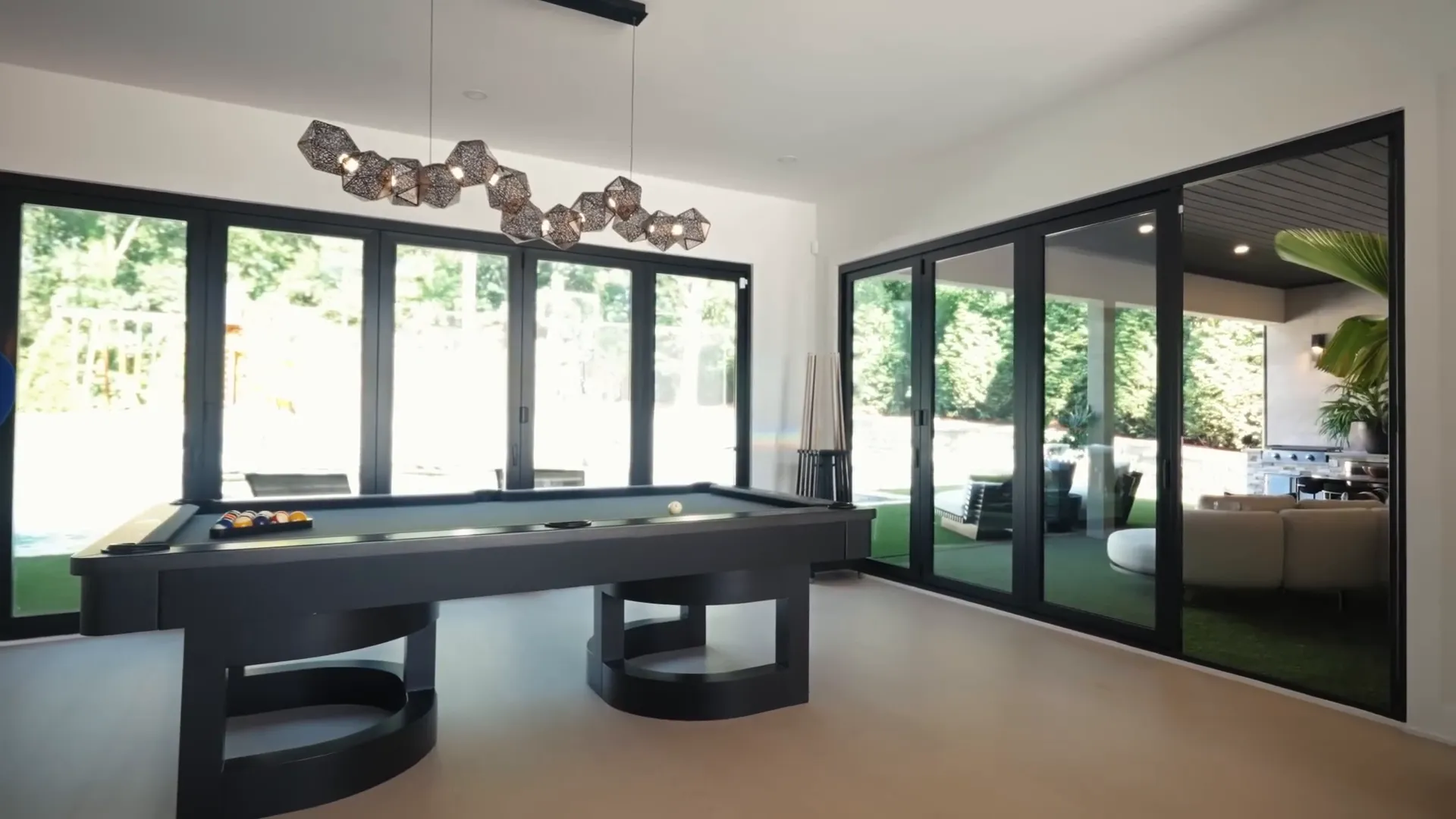 Lil Baby's living room with Rock sofas