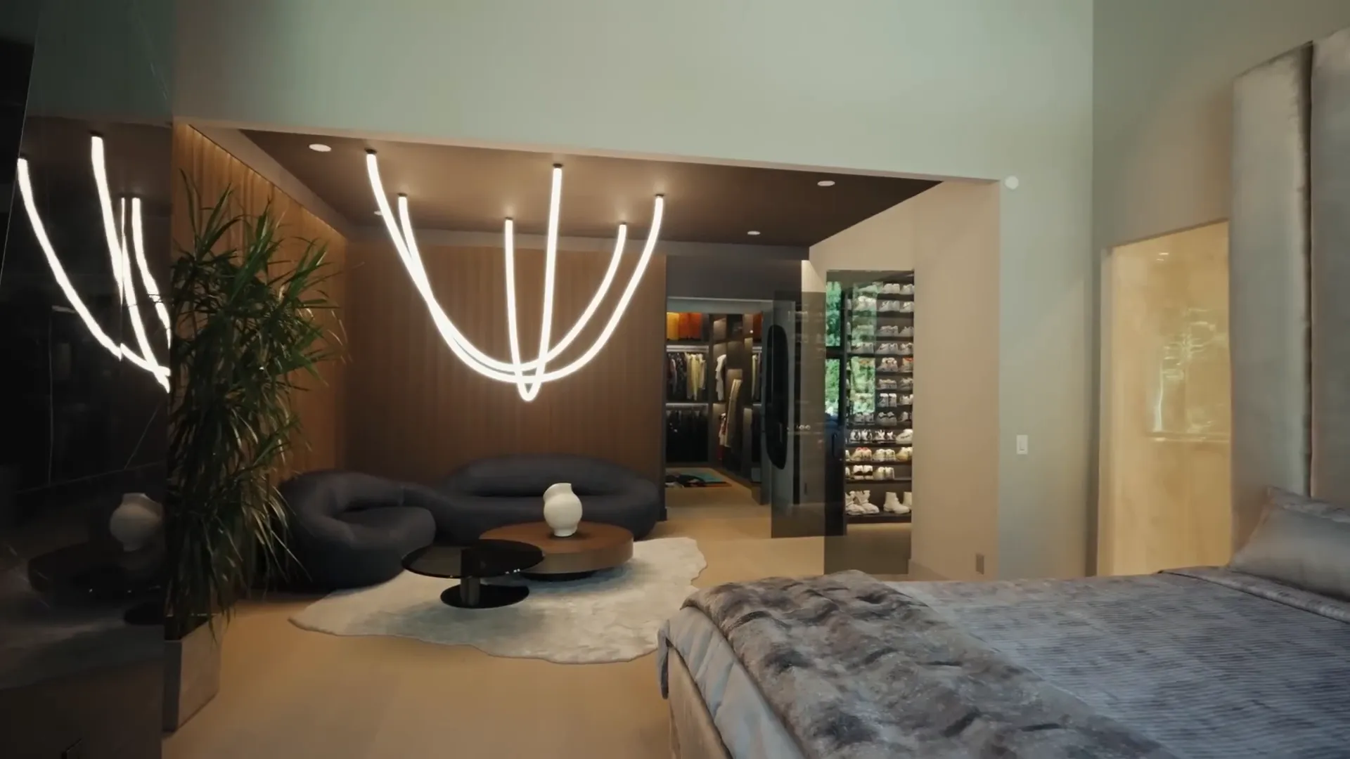 Lil Baby's bedroom with infinity couch