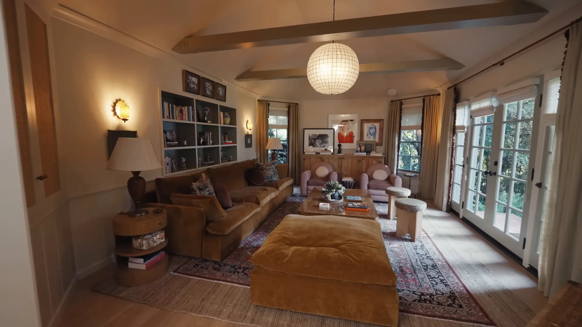 TV room with comfortable seating