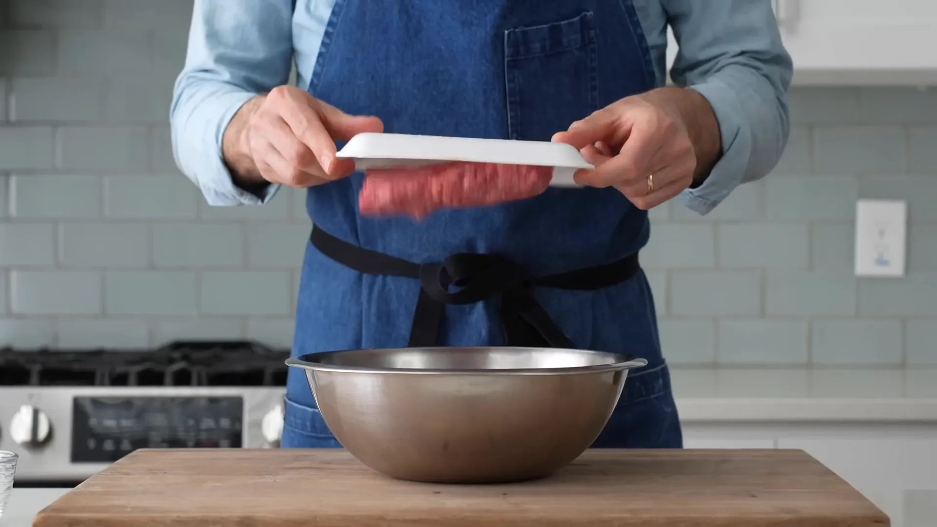 Adding baking soda to beef