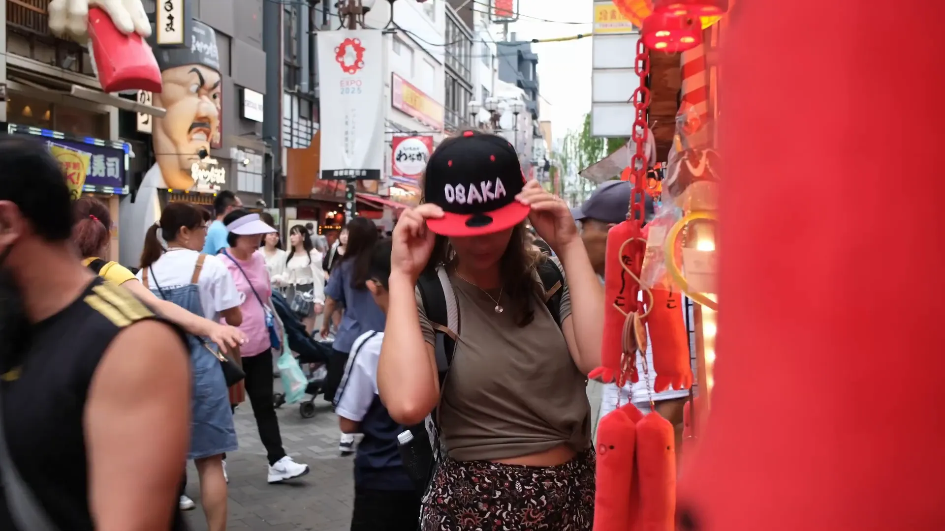 Quartier de Dotonbori avec ses enseignes géantes