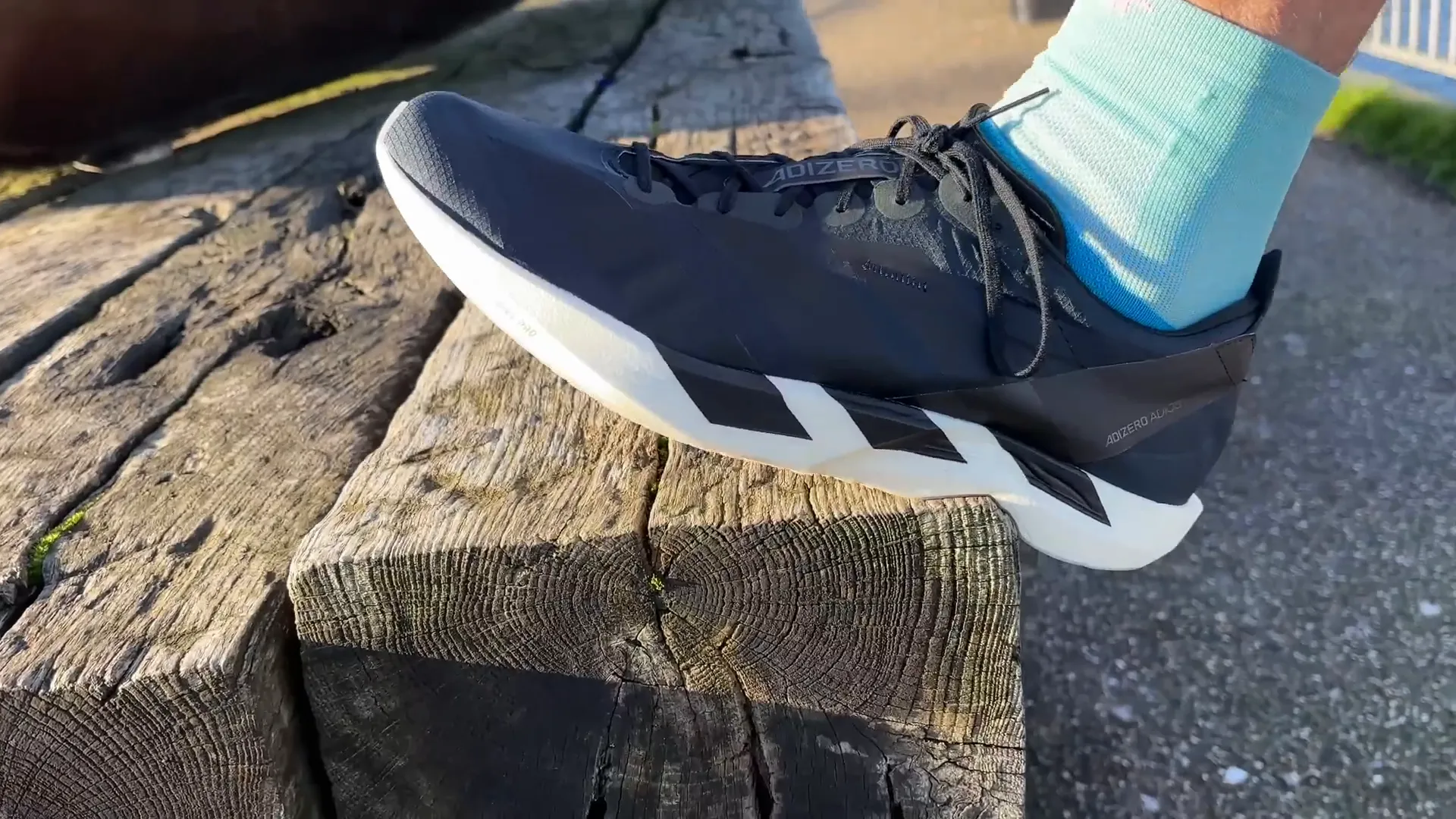 Adidas Adios 9 stack height comparison