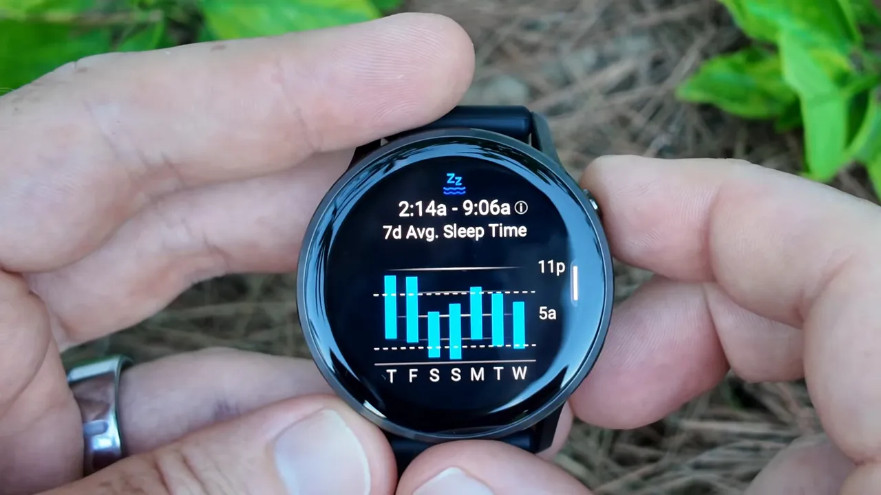 Sleep alignment feature showing circadian rhythms