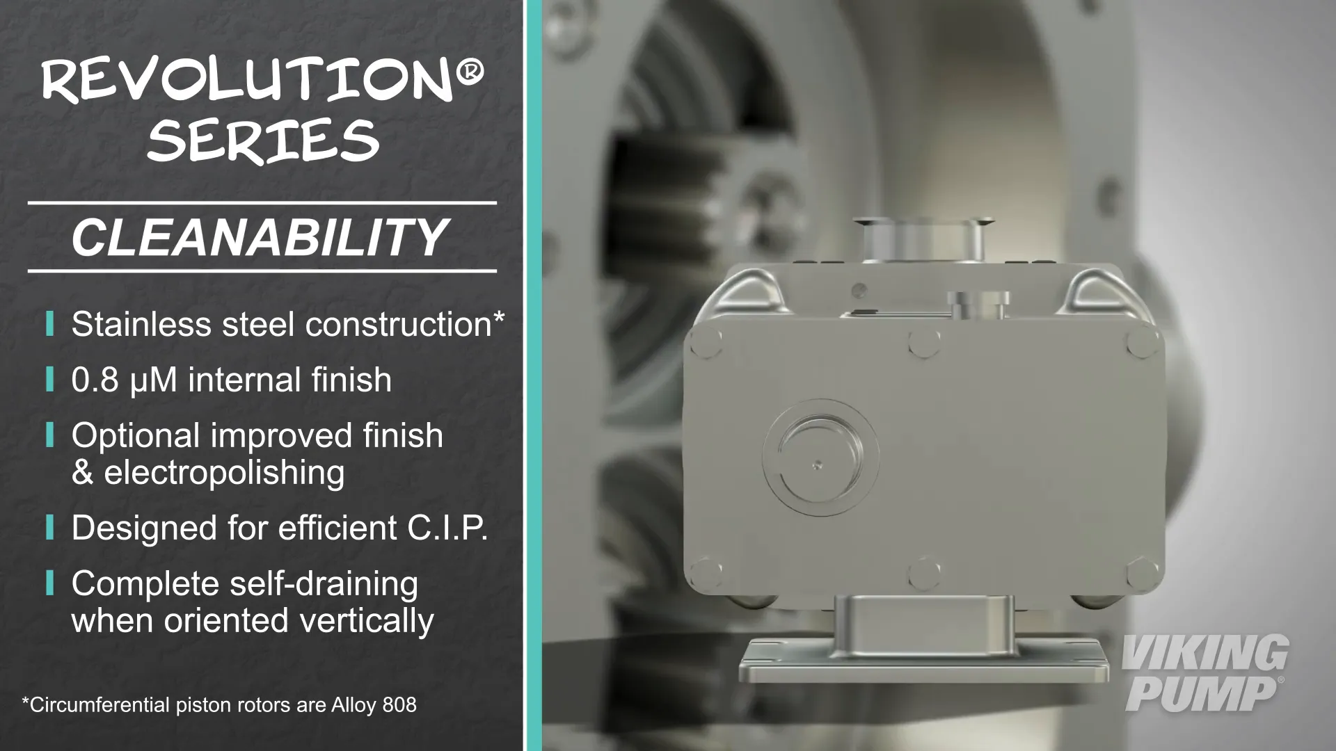 Stainless Steel Construction of the Revolution® Series