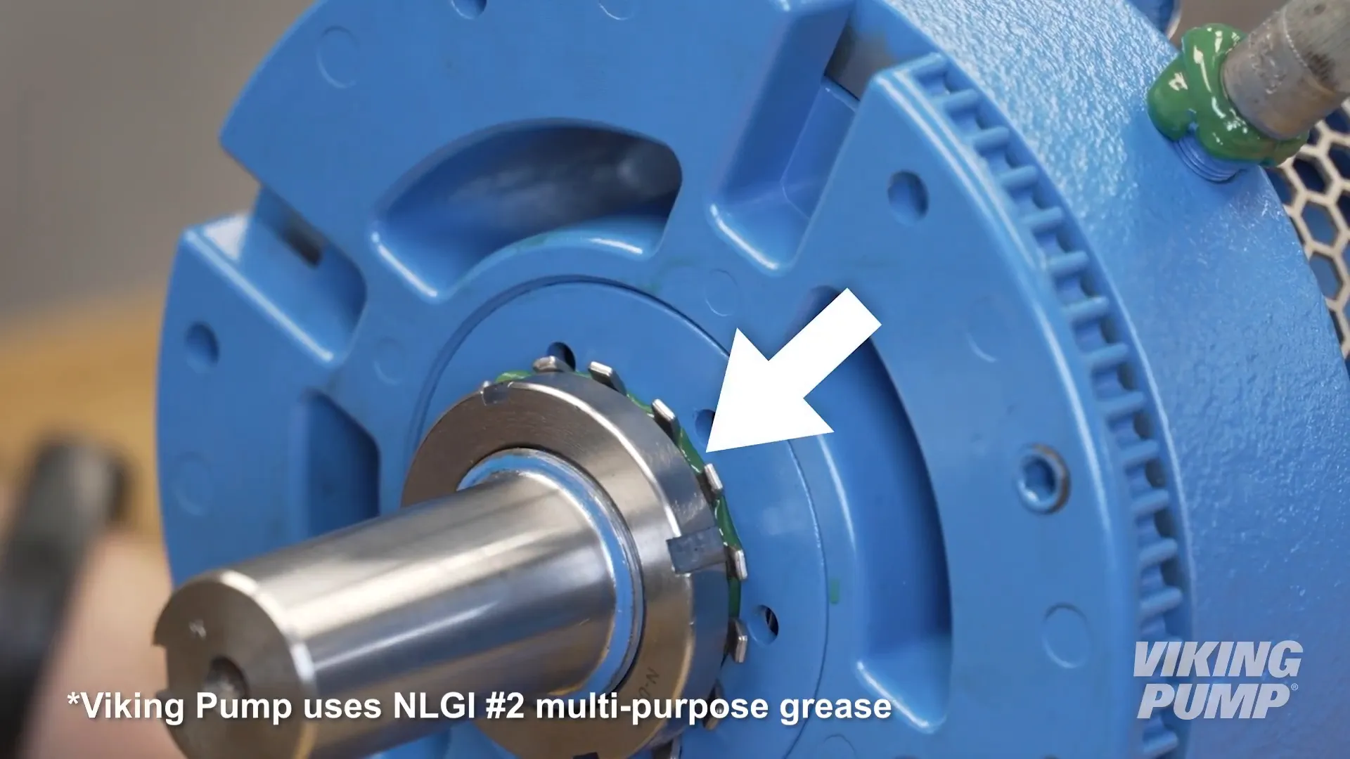 Greasing the bearing housing