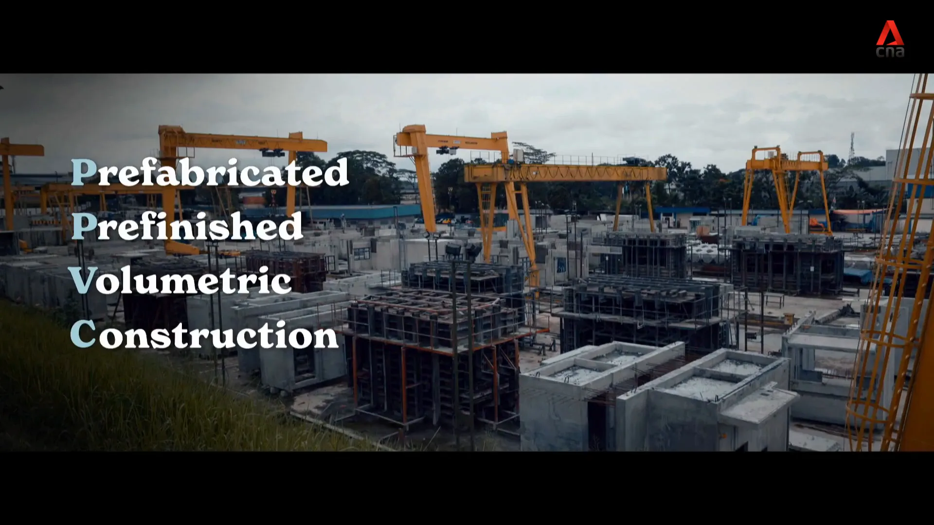 Precast plant in Malaysia producing components