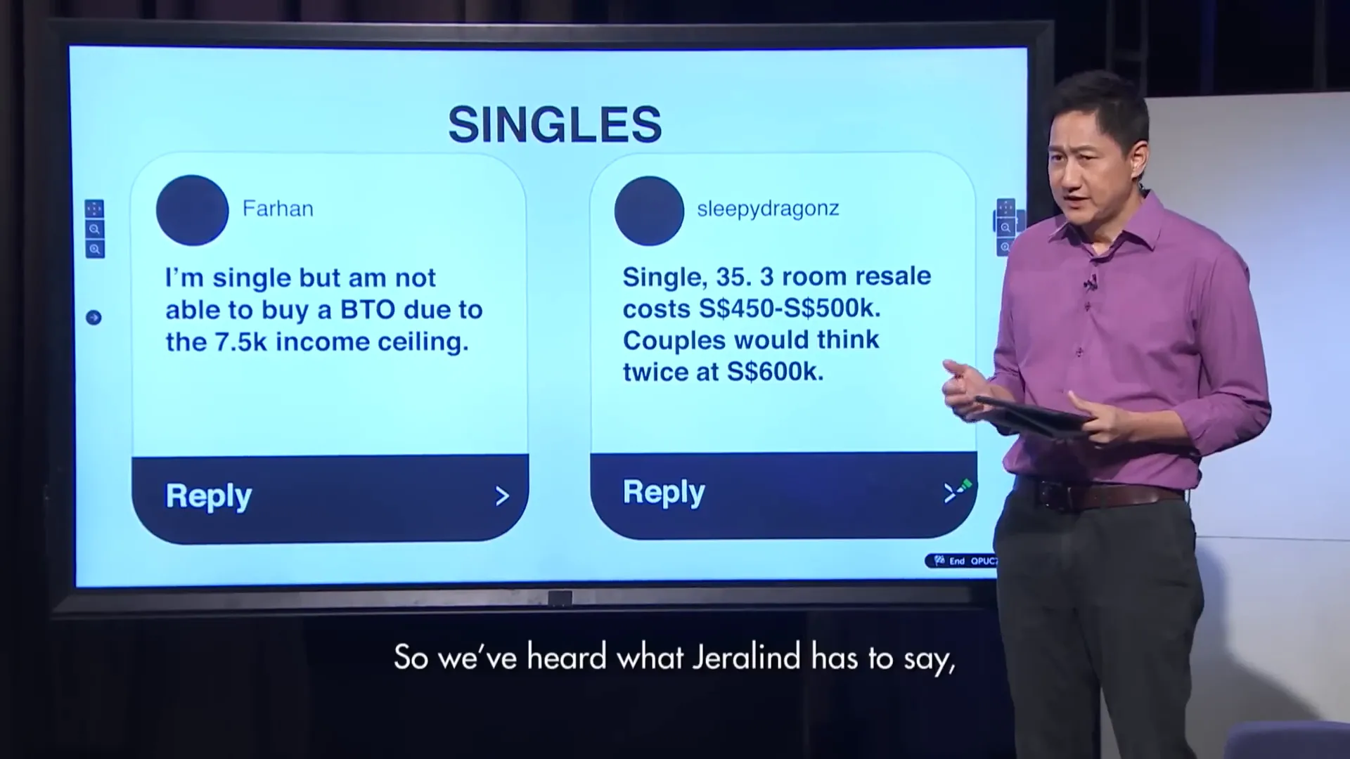 Single mother discussing housing challenges