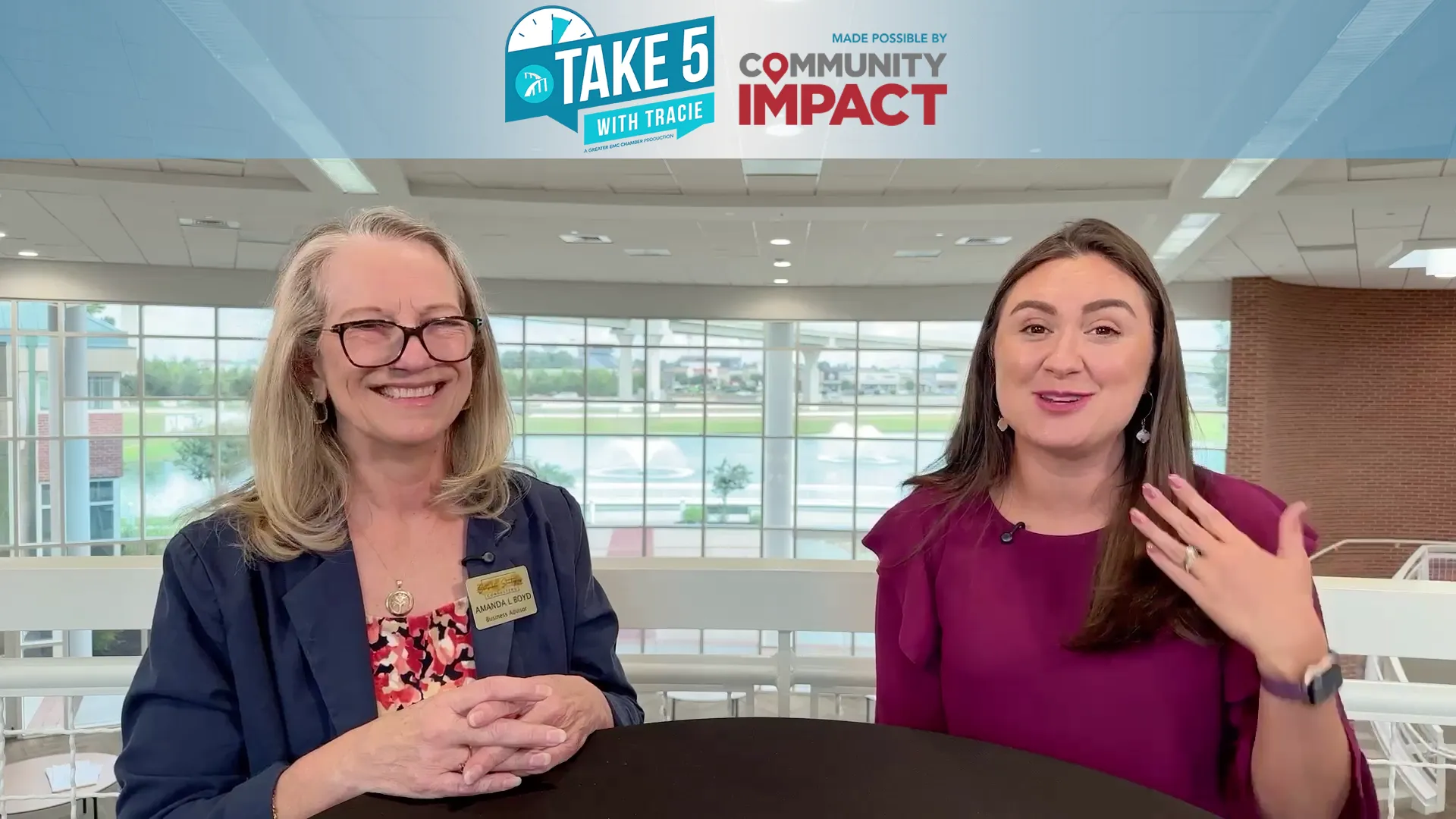 Tracy closing the Take 5 segment