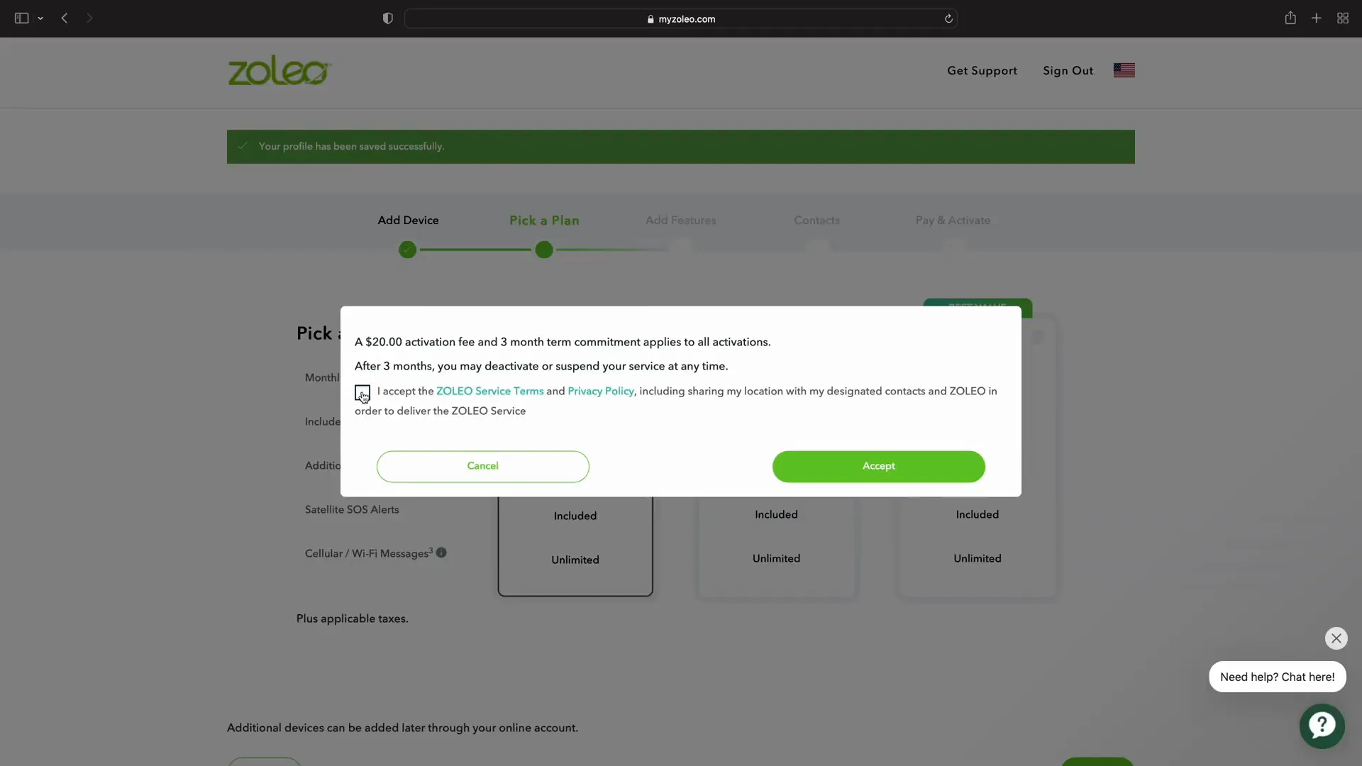 ZOLEO subscription plans