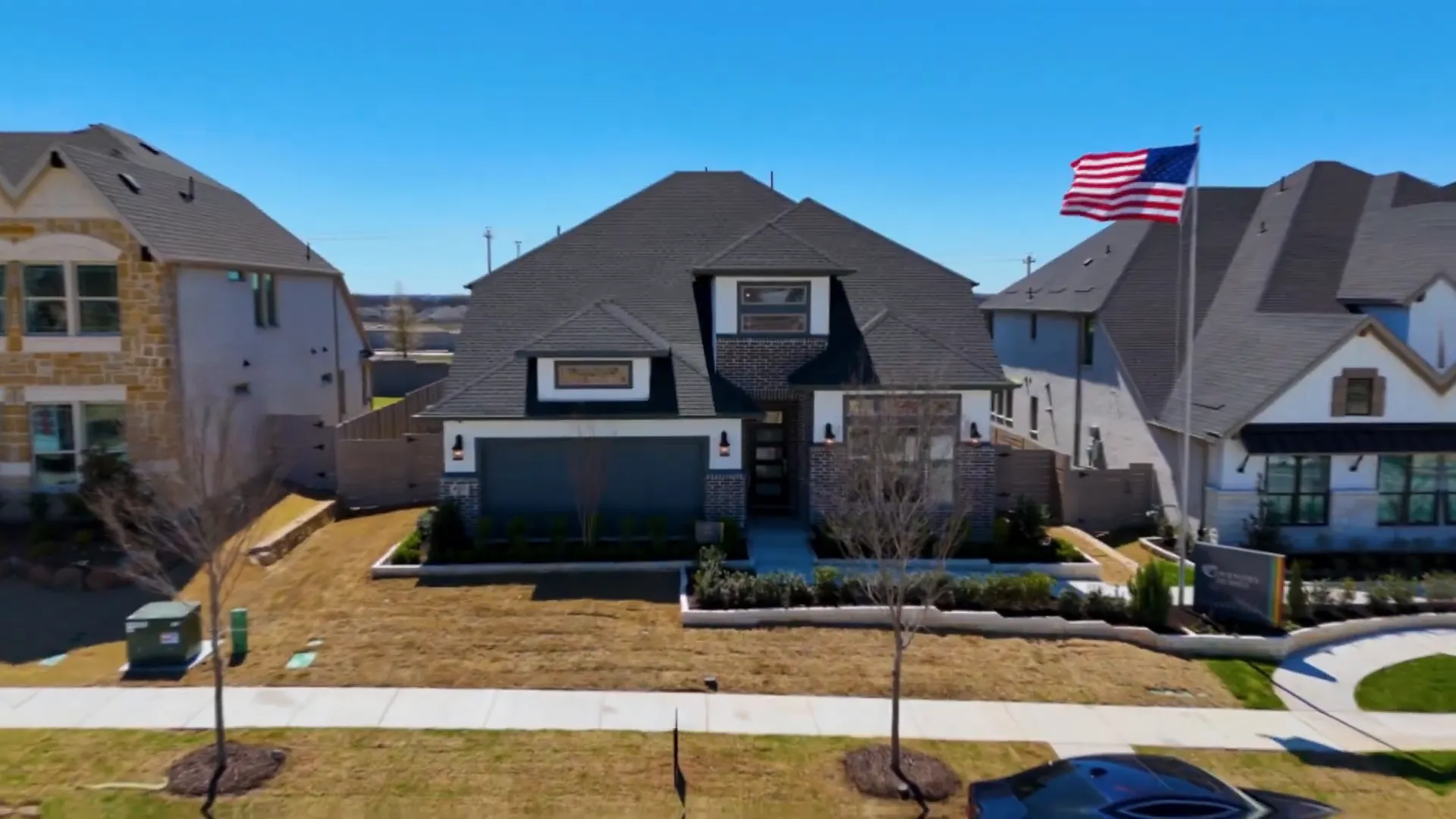 Driving view showing proximity to Frisco and Fields West development